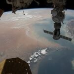 عکس هوایی از تنگه هرمز در جنوب ایران