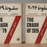 دو کتاب که روی یکی از آنها نوشته سقوط 79 و روی دیگری نوشته شده است سقوط 2026