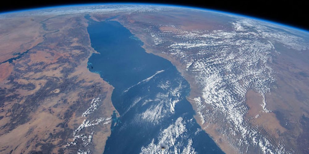 عکس هوایی از دریای سرخ