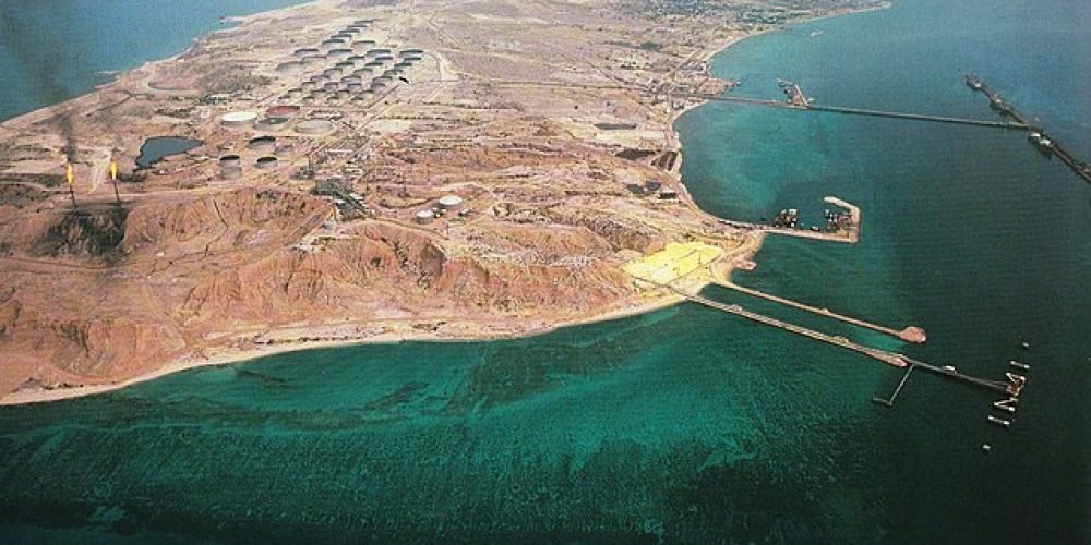 عکس هوایی از جزیره خارک